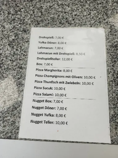 Rollys Imbistro menu 1